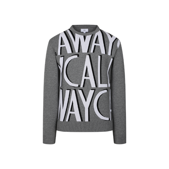 남성 봄 자갸드 스웨터