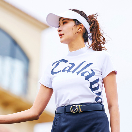 CALLAWAY 【オンライン限定】ストレッチスムース半袖モックネックシャツ (WOMENS)