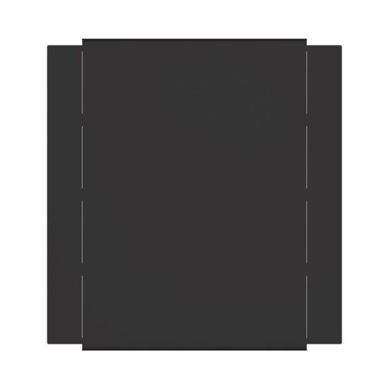 MM20BDC24-B Top view of 24 in MM20 Base Cust Cover - Black