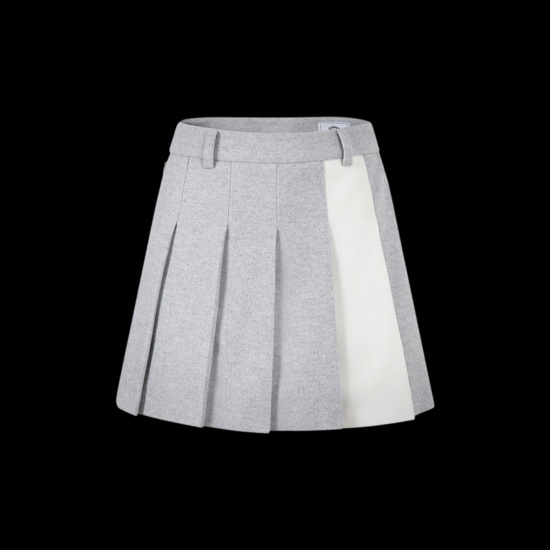 여성 겨울 플리츠 큐롯