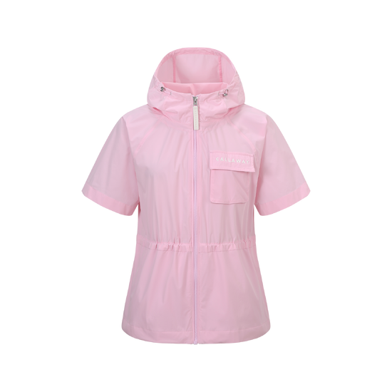 여성 홑겹 반팔 스윙윈드브레이커