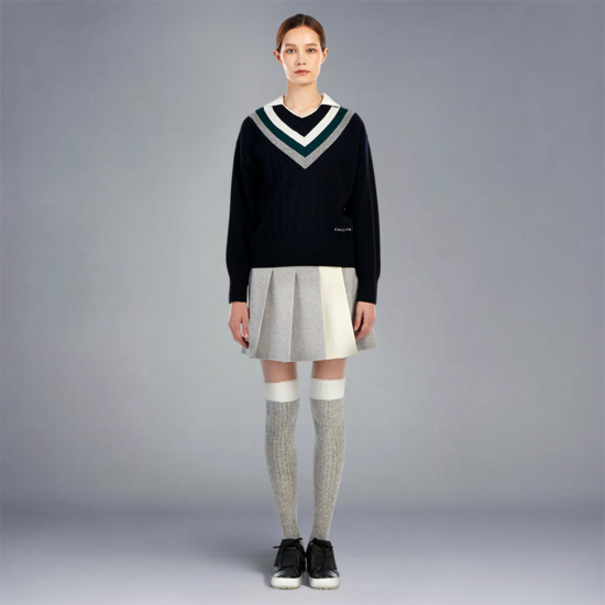 여성 겨울 플리츠 큐롯