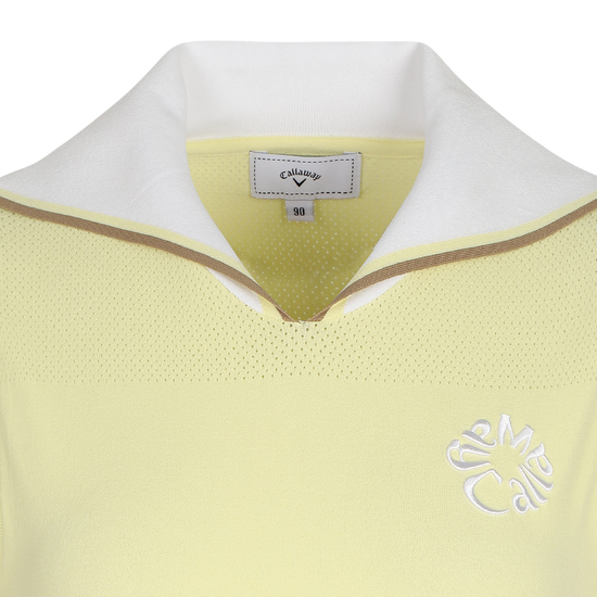 여름 Y에리 니트 슬리브리스