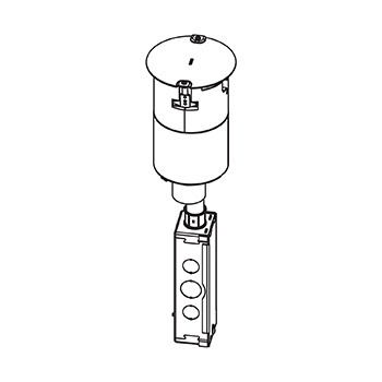 4AT Recessed Unwired Poke-Thru Stem Assembly | Recessed | Poke-Thru ...