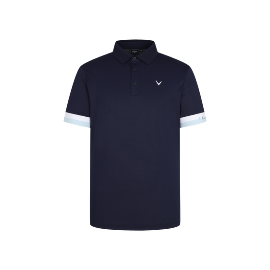 여름 냉감조직 배색 Y에리 반팔 티셔츠