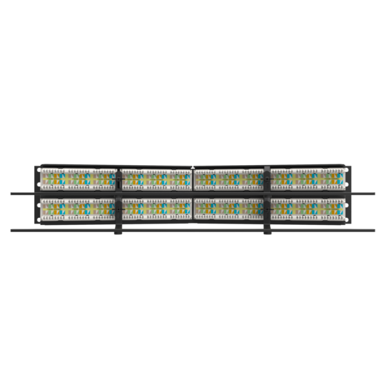 TechChoice CAT6A Patch Panel, Angled 48 Port Patch Panels