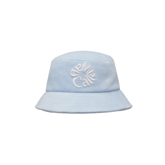 여성 테리지 플라워 자수 버킷햇