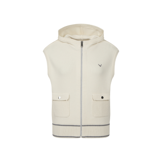 가을 여성 풀집업 후드 베스트