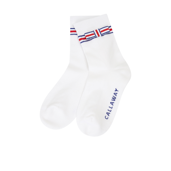 [여성] 리본 중목 양말