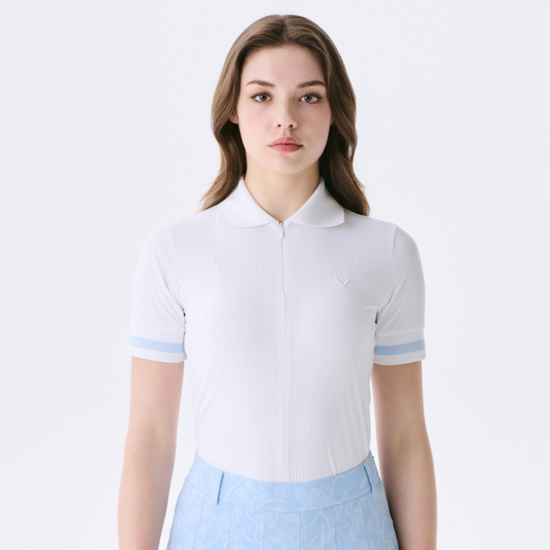 여름 골지 Y에리 티셔츠