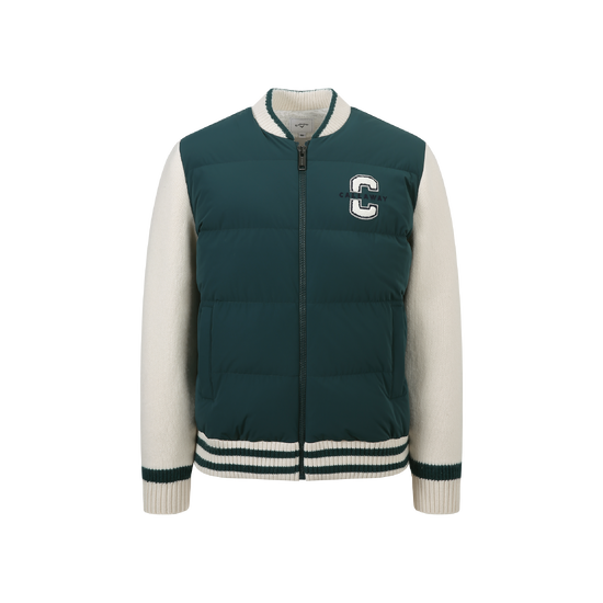 남성  바시티 하이브리드 스웨터