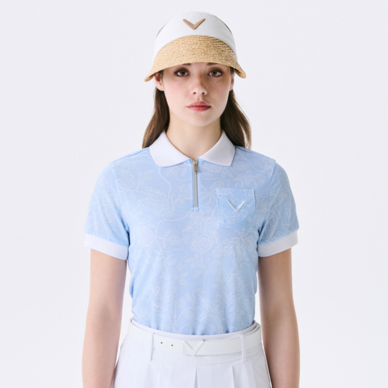 여름 패턴 Y에리 티셔츠