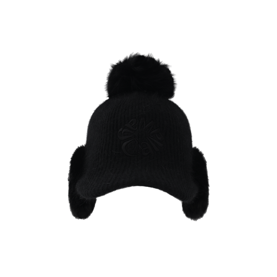 여성 니트 귀달이 캡