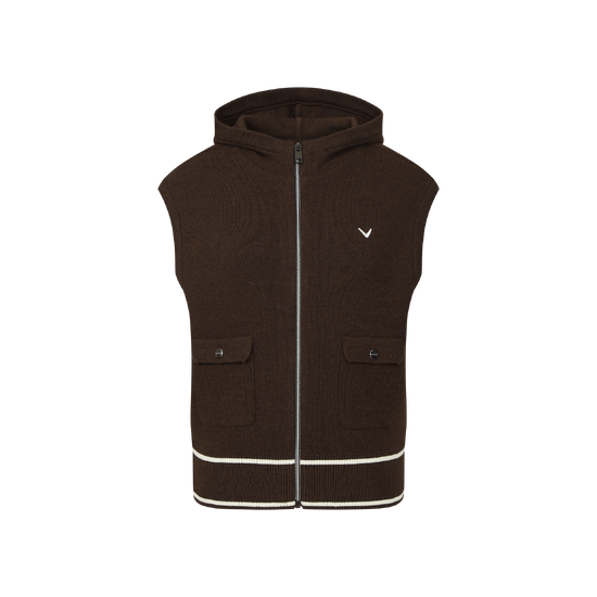 가을 여성 풀집업 후드 베스트