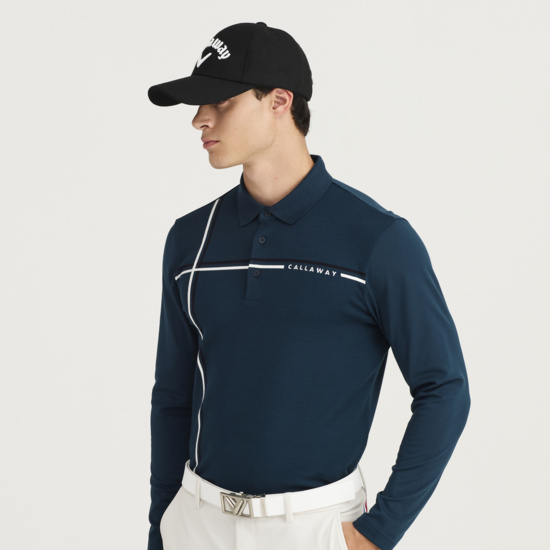 겨울 남성 니트믹스 폴로 티셔츠