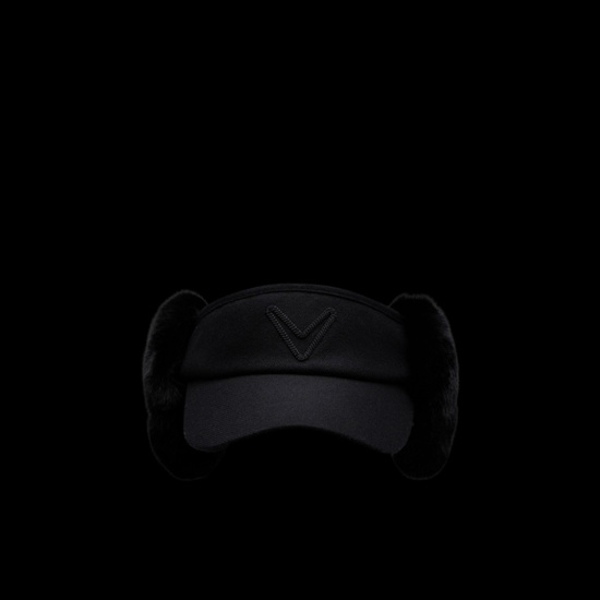 울 이어워머 바이저