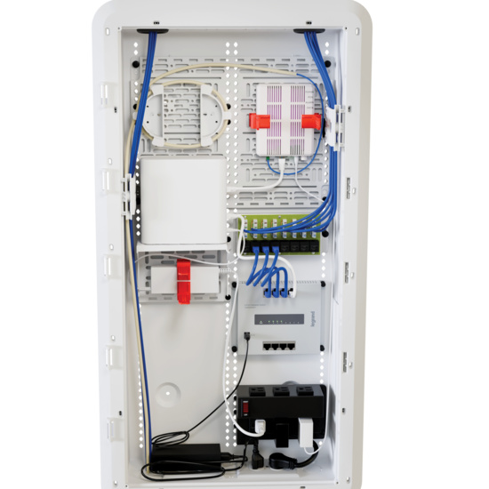 On-Q Switch 8 Port PoE Populated Enclosure