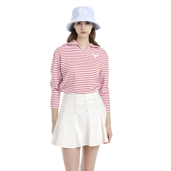 여성 테리지 플라워 자수 버킷햇