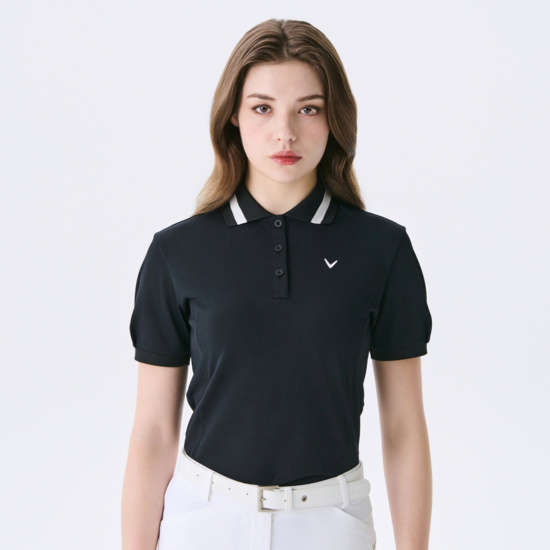 여름 볼륨소매 Y에리 티셔츠