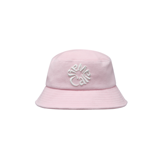 여성 테리지 플라워 자수 버킷햇