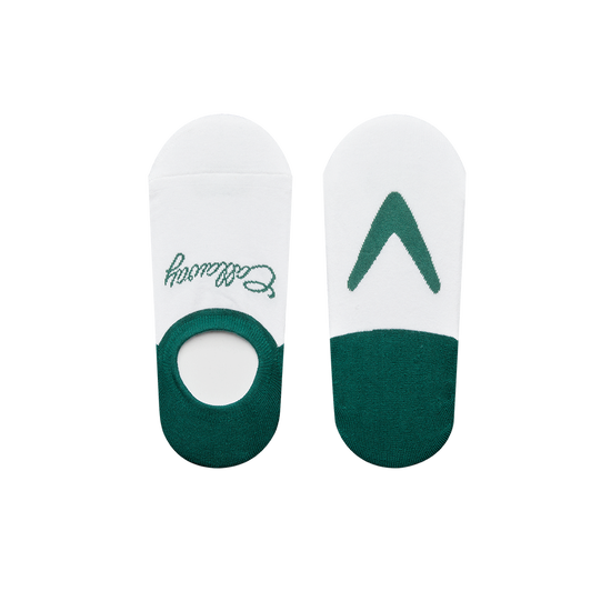 여성 쉐브론 컬러 블록 페이크 삭스