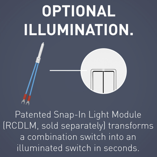 radiant 3-in-1 Combination Switch | Legrand