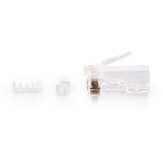 RJ45 Cat5E Modular Plug (with Load Bar) for Round Solid/Stranded Cable