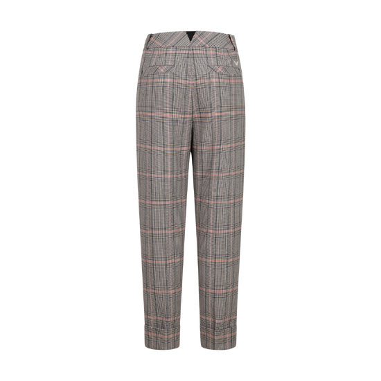 가을 여성 글렌체크 배기핏 팬츠