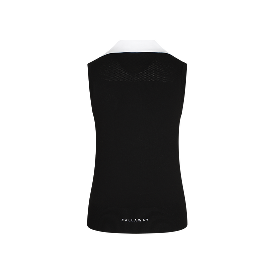 여름 Y에리 니트 슬리브리스