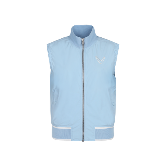 여성 봄 니트에리 우븐베스트