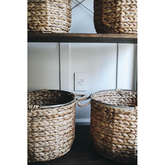 adorne Gloss White Wall Plate with Microban