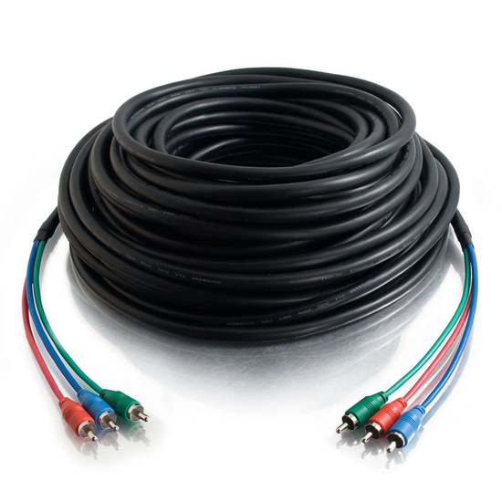 50ft (15.2m) Component Video Cable With Low Profile Connectors M/M In
