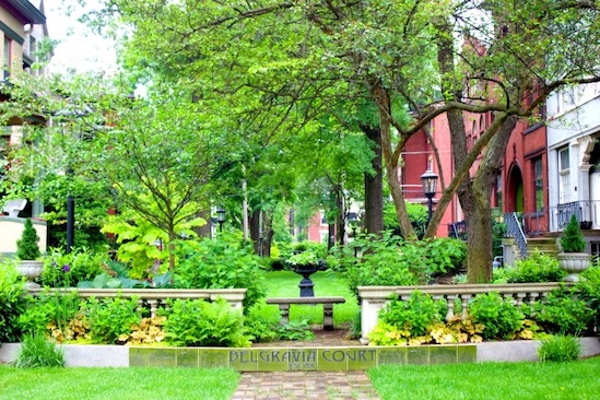 The beautiful Belgravia Court walking old louisville