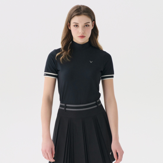 봄 프리미엄 반팔 하이넥 티셔츠