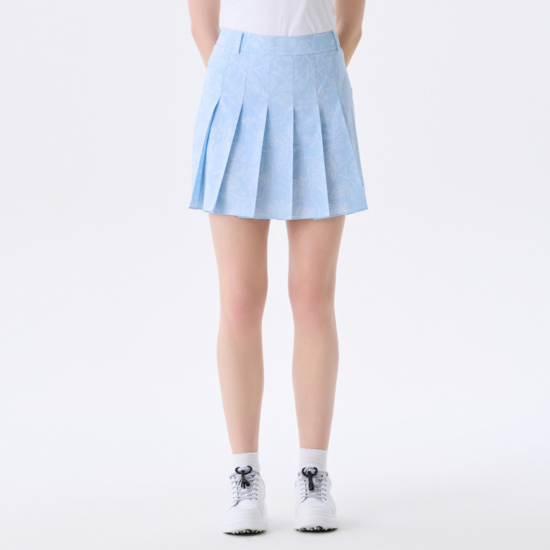 여름 프린트 잔플리츠 큐롯