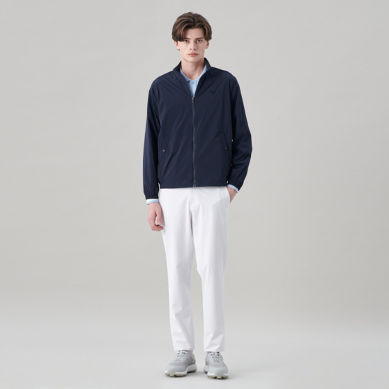 남성 봄 경량 스텐에리 블루종