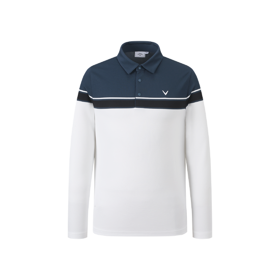 가을 남성 컬러블럭 폴로 티셔츠