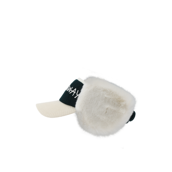 여성 니트 이어워머 바이저