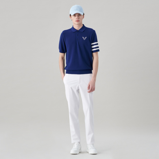 남성 여름 트리플트랙 반팔 니트