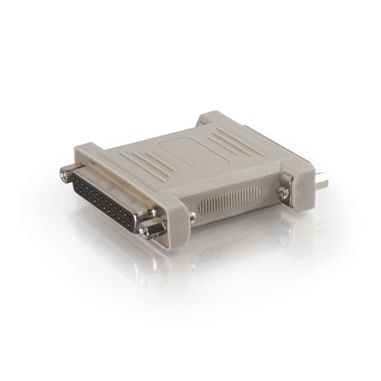 DB25 F/F Serial RS232 Null Modem Adapter Serial RS232 Cables PC