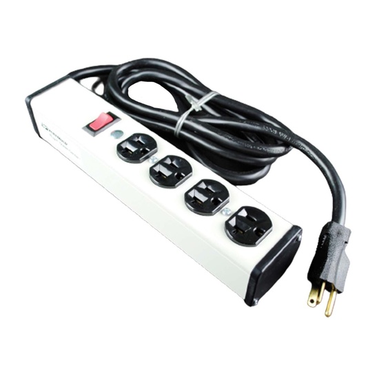 PlugIn Outlet Center Unit / 120V/20A/4 O/L /lighted switch/15' cord