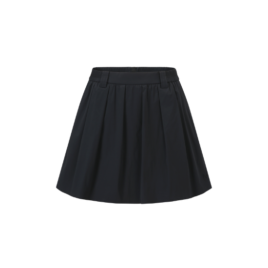 여성 봄 우븐셋업 플레어스커트