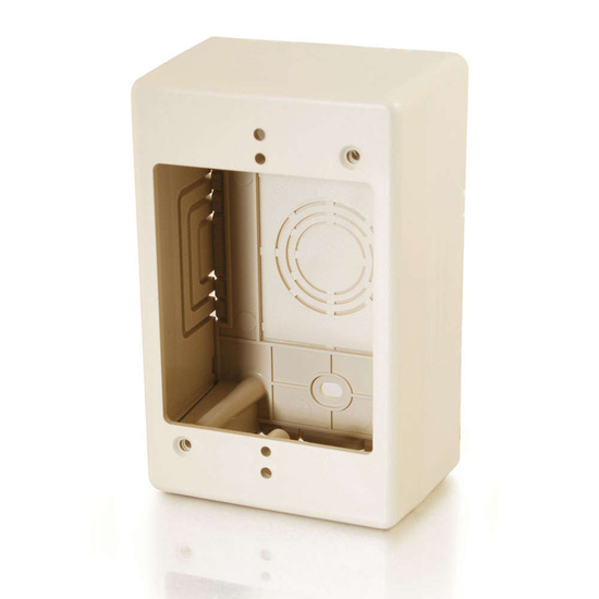 Tyton Raceway Single Gang 2in Junction Box Ivory