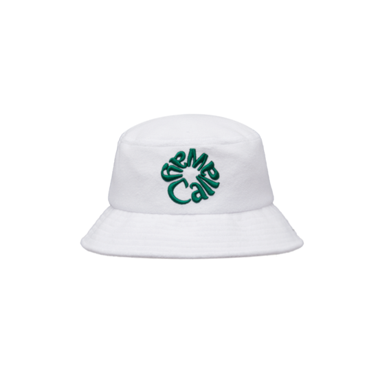 여성 테리지 플라워 자수 버킷햇