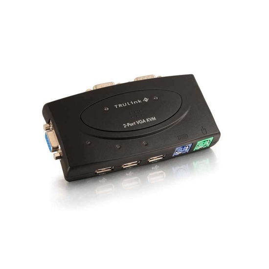 TruLink® 2Port VGA/USB 2.0 and PS/2 KVM Switch with Cables