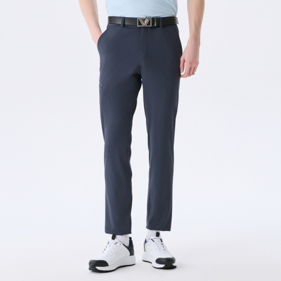 여름 펀칭 오비 밴드 슬림핏 팬츠