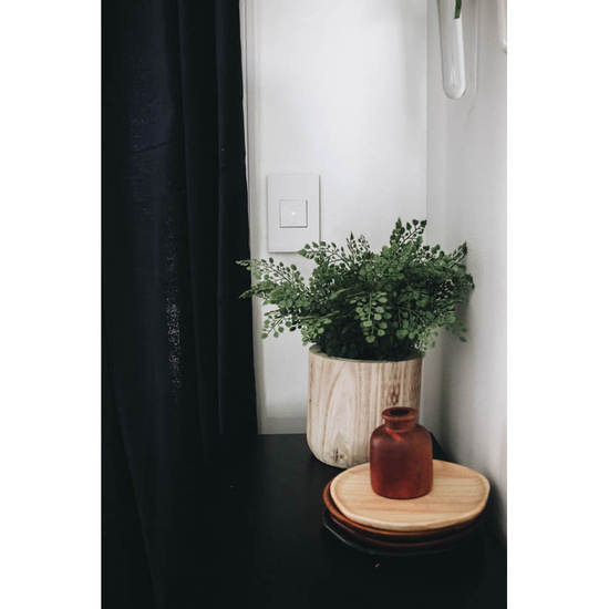 adorne Gloss White Wall Plate with Microban