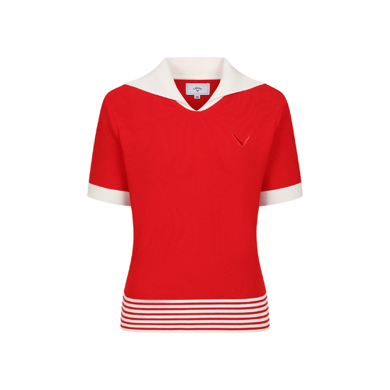 가을 여성 세일러카라 반팔 풀오버