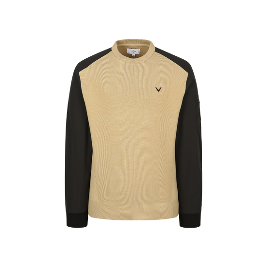 가을 남성 우븐 믹스 풀오버