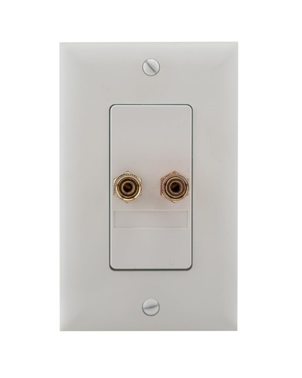 Front facing view of the On-Q Home Theater Single Speaker Connection Kit